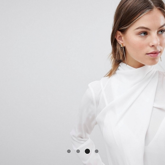 ZARA Ecru Twist Blouse - Picture 2 of 9